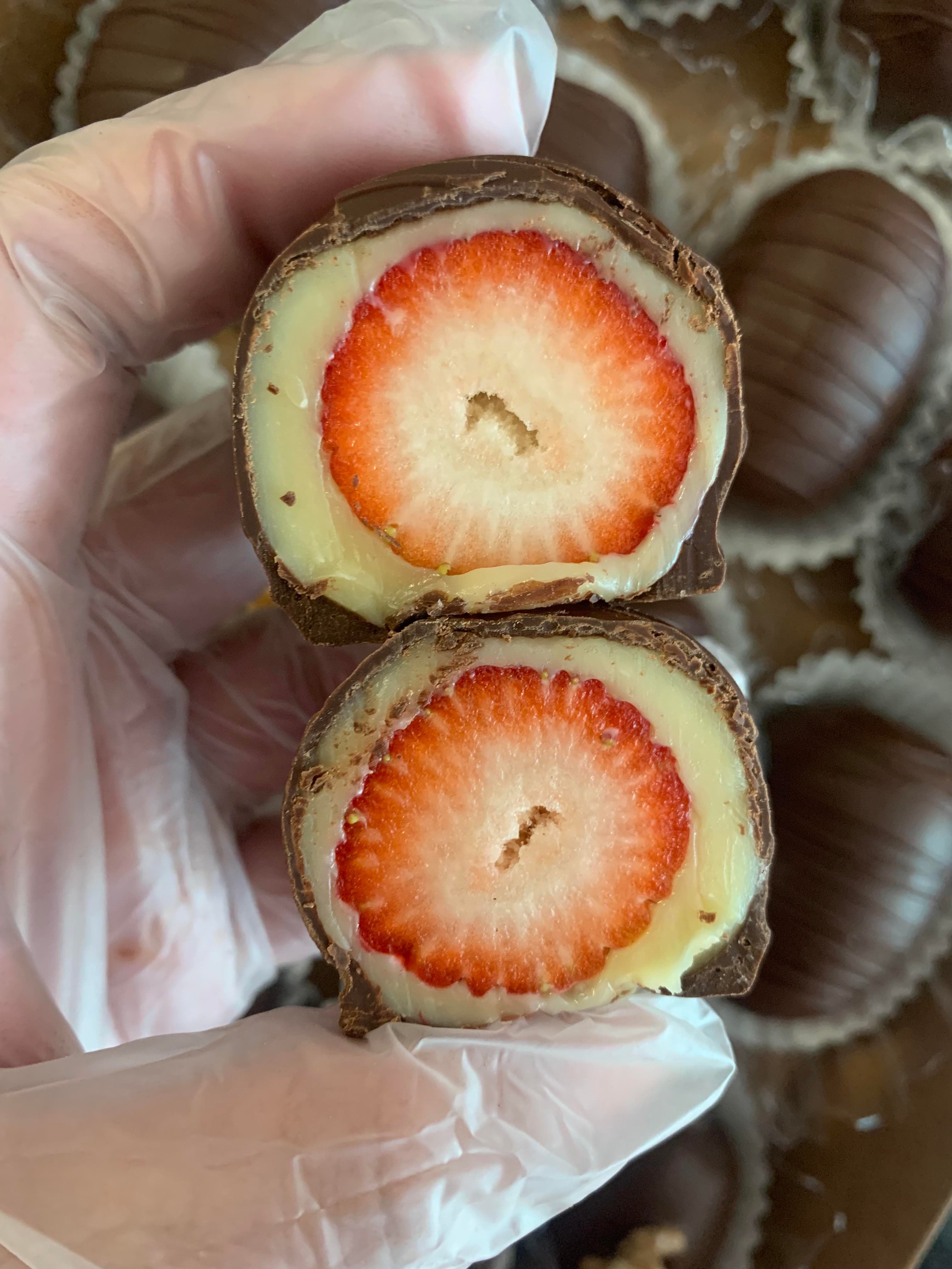 Bombom de morango