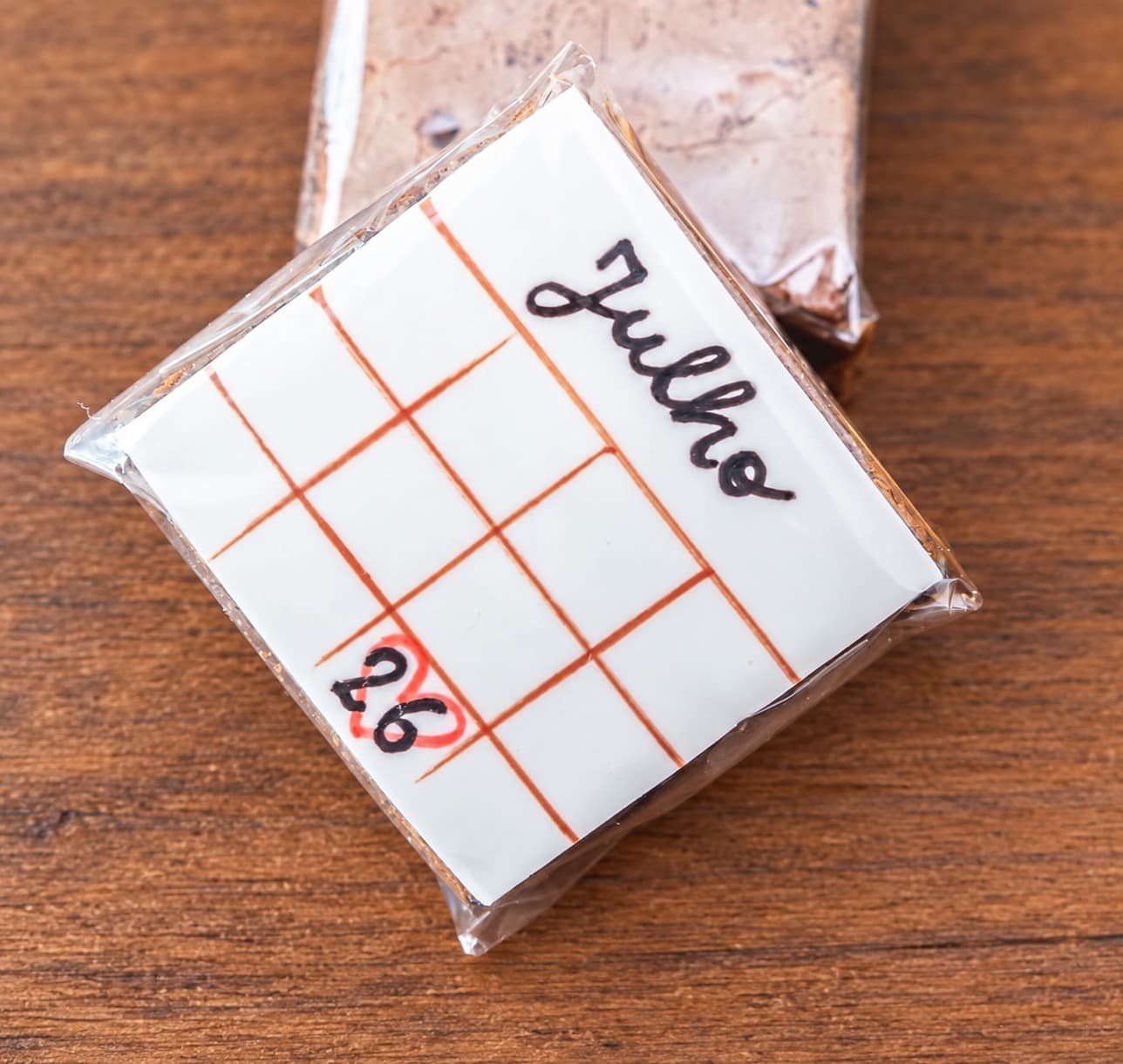 Brownie calendário